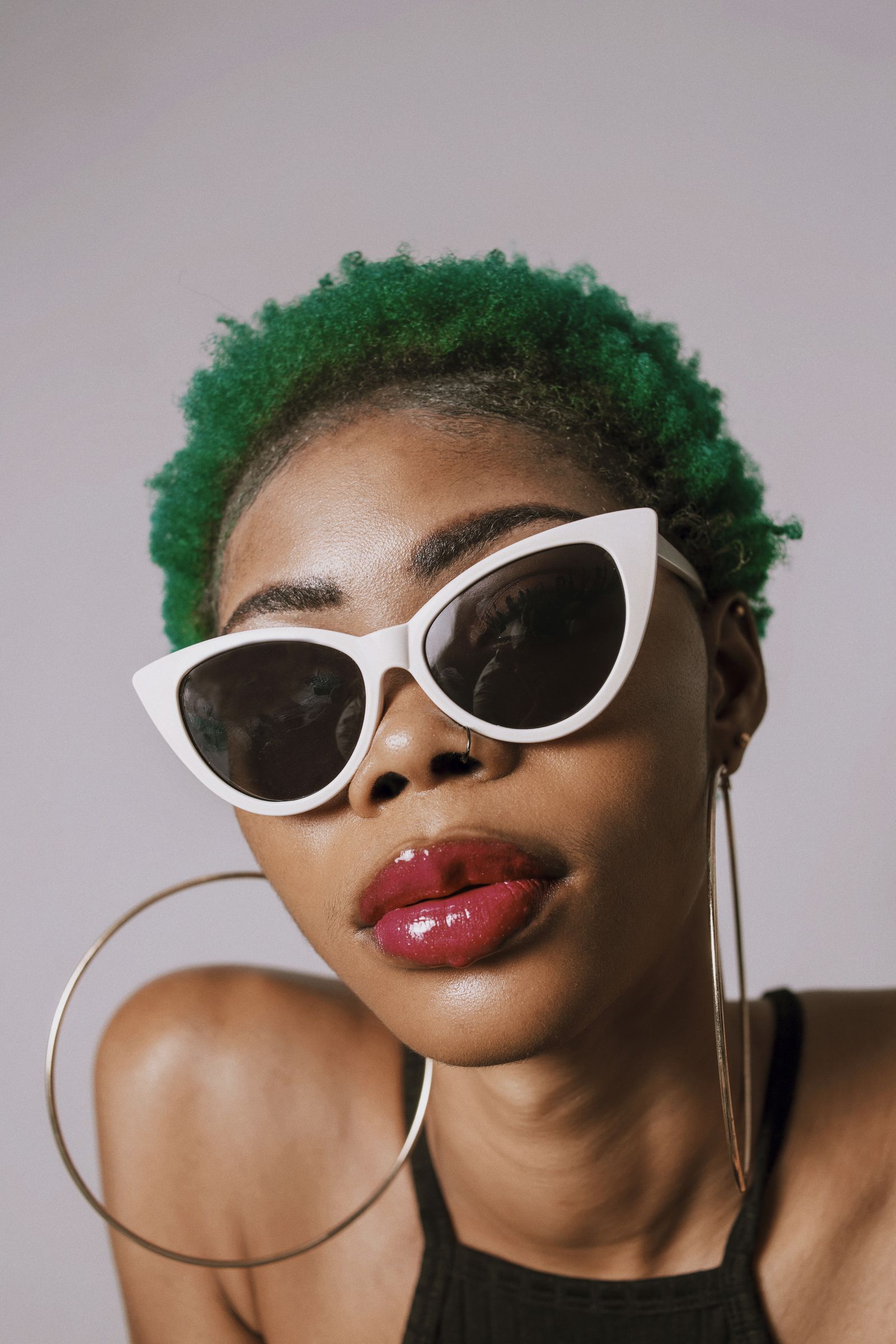 Kaleido Jade Cat-Eye — cloud-white cat-eye frame